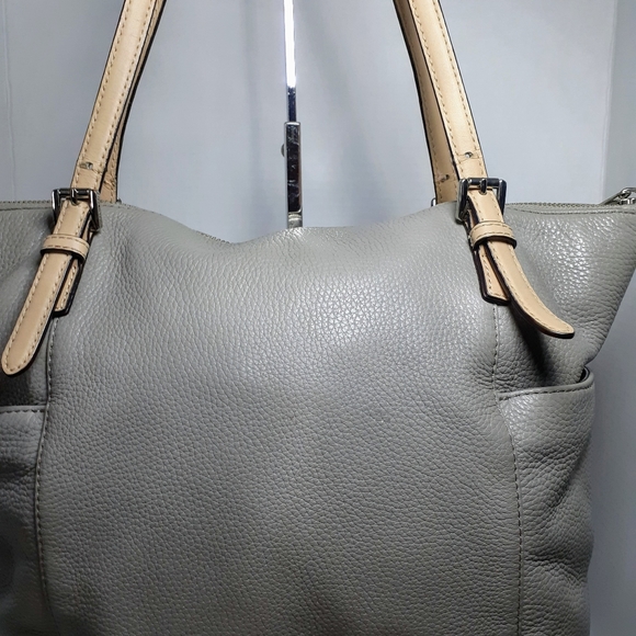 Michael Kors Large Taupe Pebble Leather Tote - Picture 9 of 9